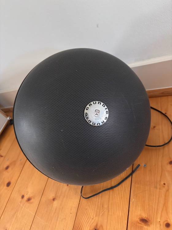 2 Grundig Audiorama Sphere Speakers 70s, Decorative Objects, Metal, Black (photo 5 of 5)