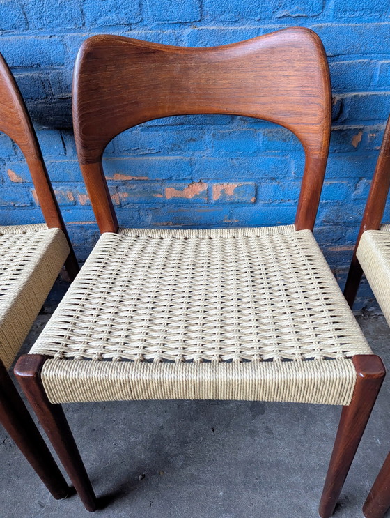 Image 1 of Silla 4x de mediados de siglo - Arne Hovmand Olsen para Mogens Kold