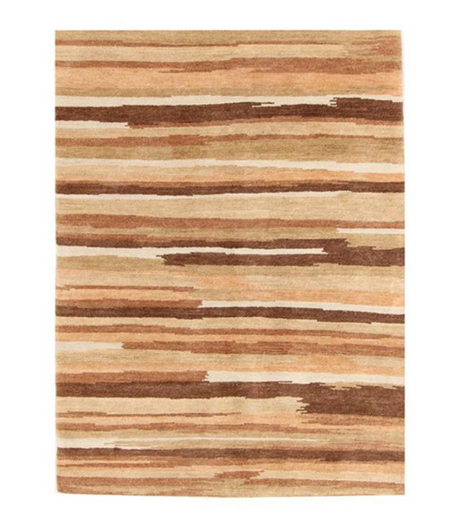 Tappeto in Lana Moderno Designer Annodato a Mano Nuovo & Inutilizzato 200 x 142 cm