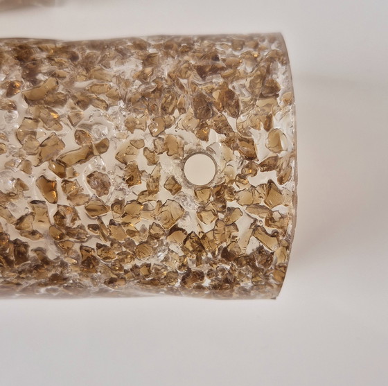 Image 1 of 2 cristales de repuesto para aplique de pared Hillebrand Murano de 60 cm con varilla de cristal hielo