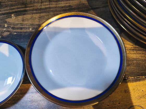 2 Cups And Saucers Richard Ginori Blue Palermo Edition – Crockery, Porcelain (photo 2 of 7)