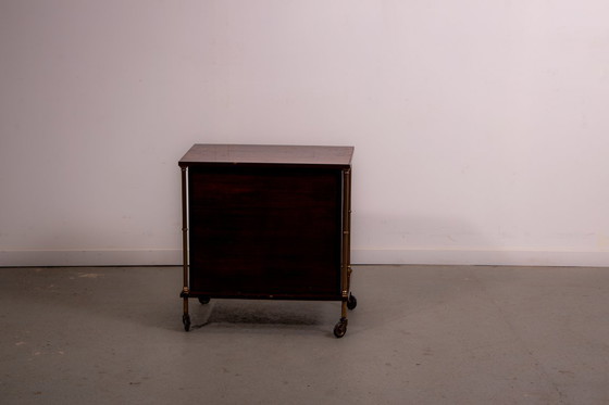Image 1 of French mid-century bar cabinet. Circa 1970.