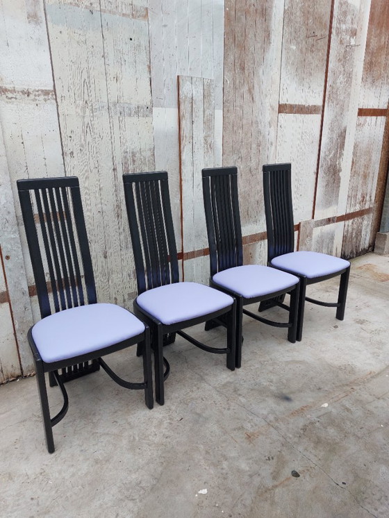 Image 1 of Sedie modello L4k 252 di Liberty, set di 4. Design