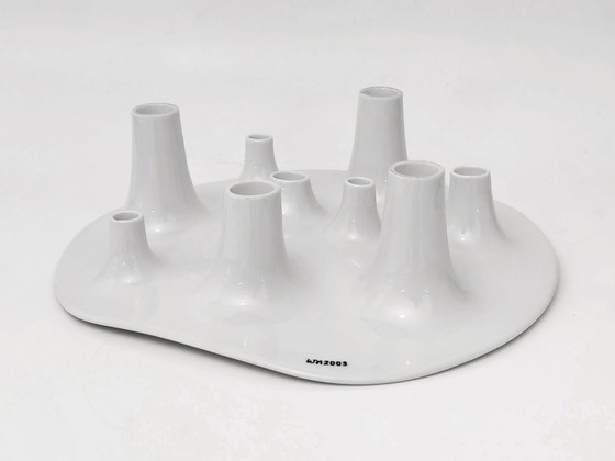 Image 1 of Willem Noyons candlestick fruit bowl set