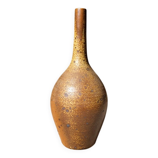 Pyrite stoneware vase Michel Dumont / Puisaye