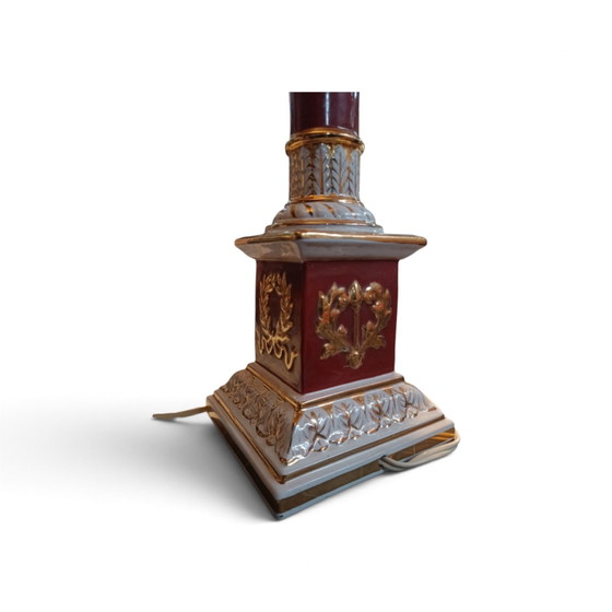 Splendida Lampada da Tavolo Ugo Zaccagnini L1400 (Rara) – Lampade da tavolo, Ceramic, Metal (photo 2 of 5)