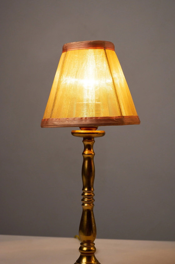 Hollywood Regency Brass Table Lamp, Europe, 1970s (photo 2 of 9)