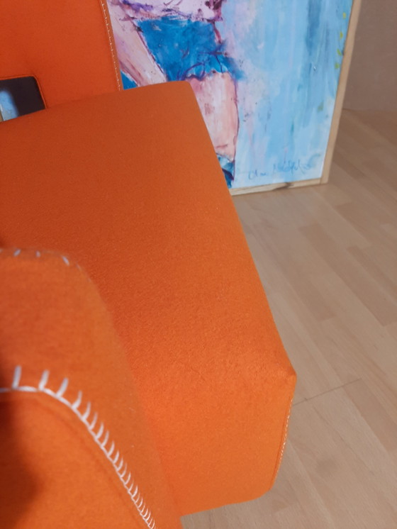 Image 1 of Cassina Utrecht 637 Nuovo mai usato in panno di lana Ruggine arancione (Serie 13L) Punto cavallo