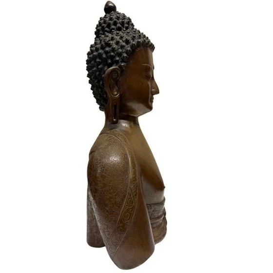 Busto monumental de Buda nepalí en bronce – Newar tradition Patan – lote 415 – Esculturas, Bronze (photo 3 of 13)