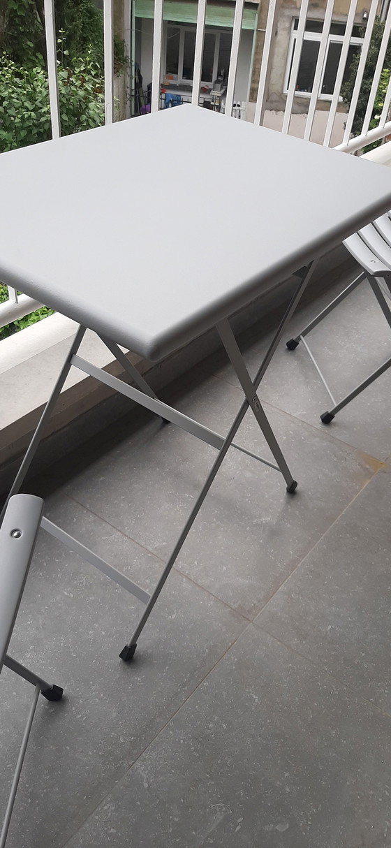 Image 1 of Conjunto de mesa plegable y 2 sillas plegables EMU