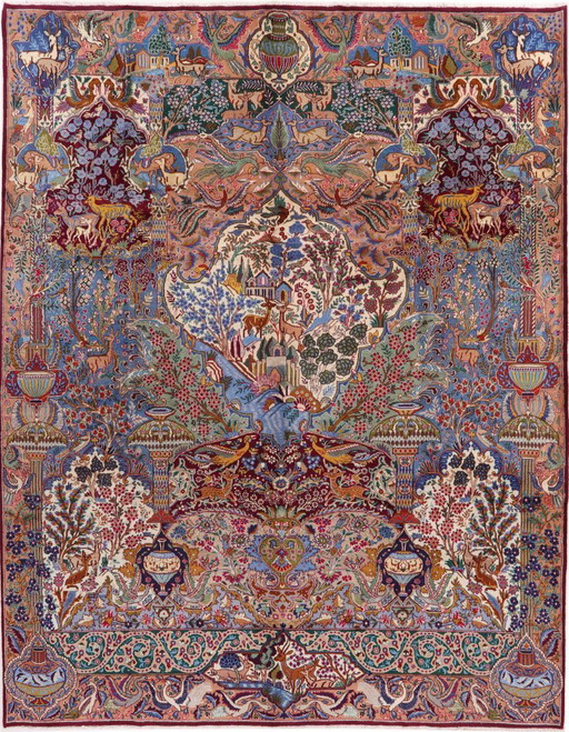 Persian carpet Kashmar 3.85 x 3.04 Oriental carpet fine No. 1138