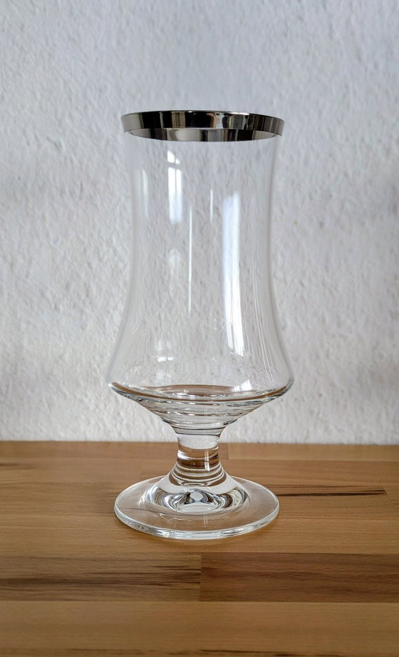 12-delige glasset met zilveren rand, cocktailglazen en biertulpen. – Glazen & Karaffen (photo 5 of 10)