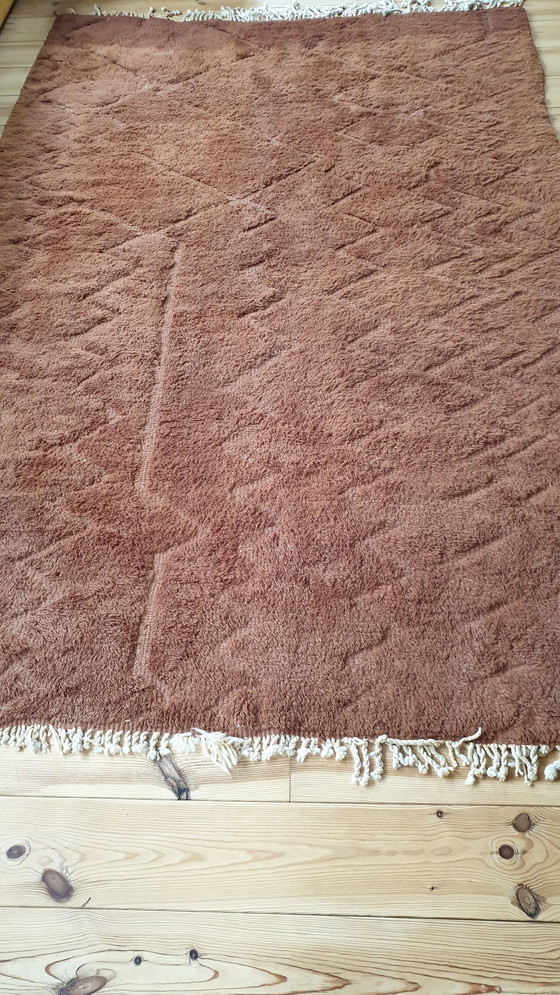 Image 1 of Tree of Colors Rich Brown Woolen Rug