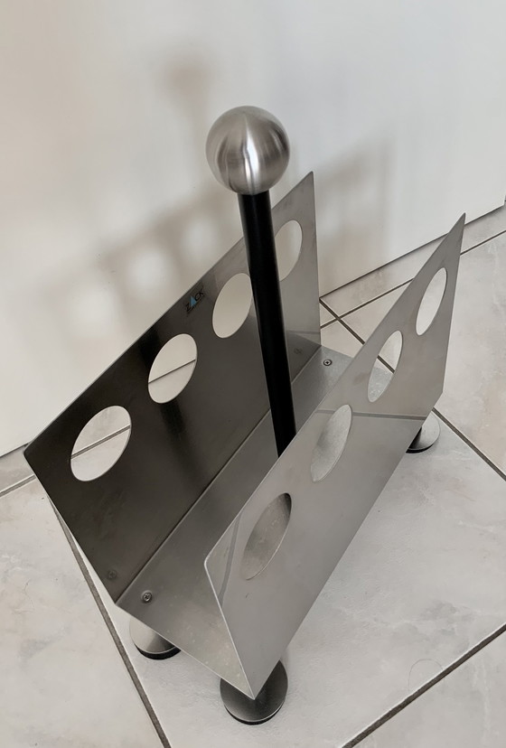 Image 1 of Vintage Design Postmodern Magazine Rack 1980s-90s.