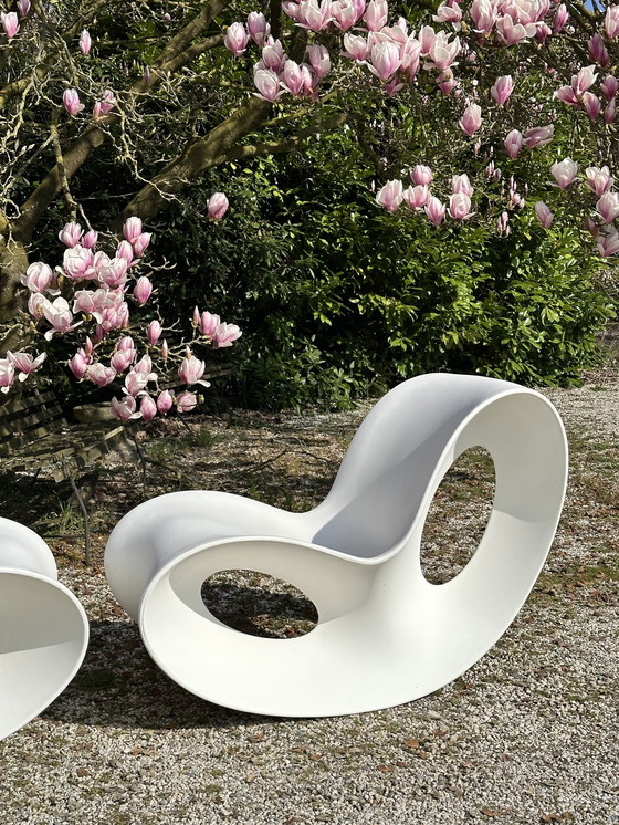 Image 1 of Magis Voido White Rocking Chair Rocking Chair 2 St