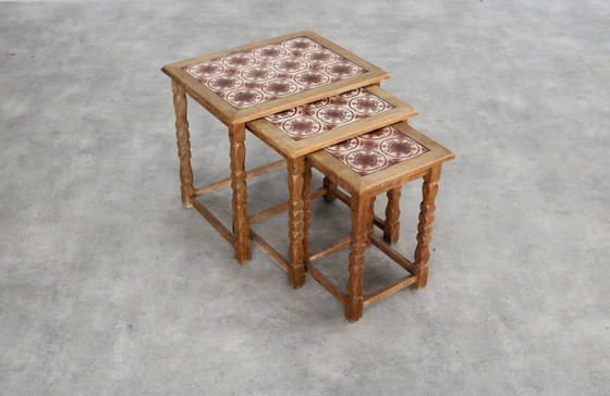 Image 1 of Brutalist set Deense nesting tables