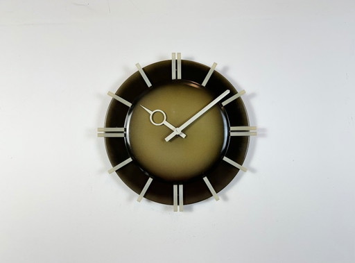Industrial Office Wall Clock from Pragotron, 1970s