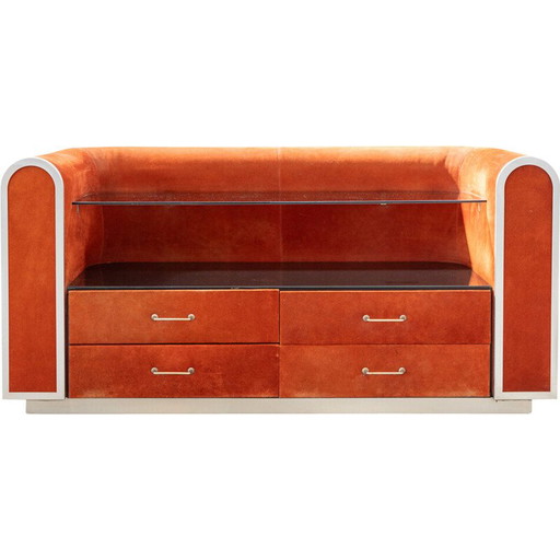 Vintage Alcantara dresser, 1970s