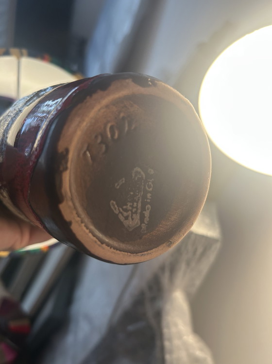 Image 1 of Oost-Duitse aardewerk vaaslamp