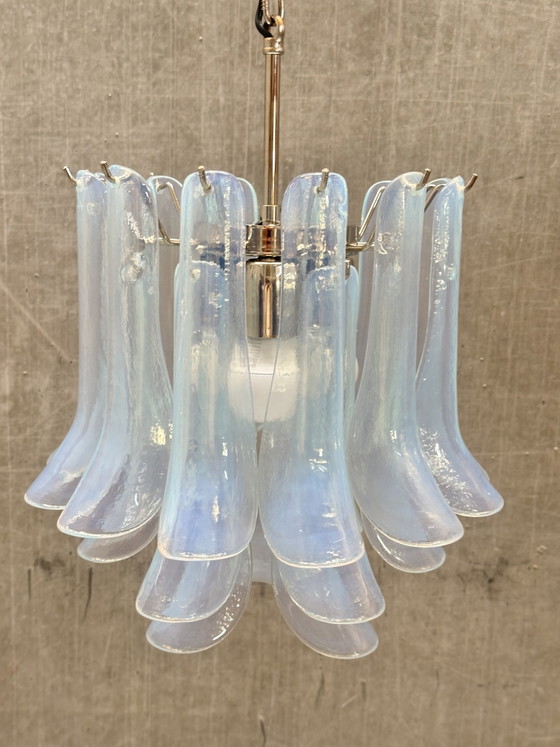 La Murrina kroonluchter van Murano glas 1970s - 21 “Selle” elementen – Hanglampen, Metal (photo 4 of 11)