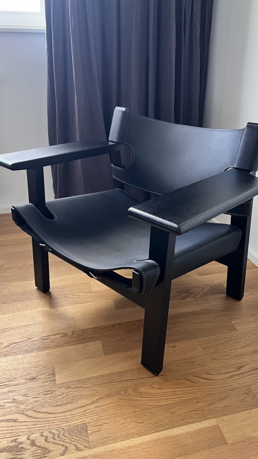Spanish Chair di Borge Mogensen/Fredericia – fauteuils, Wood, Leather (photo 2 of 5)