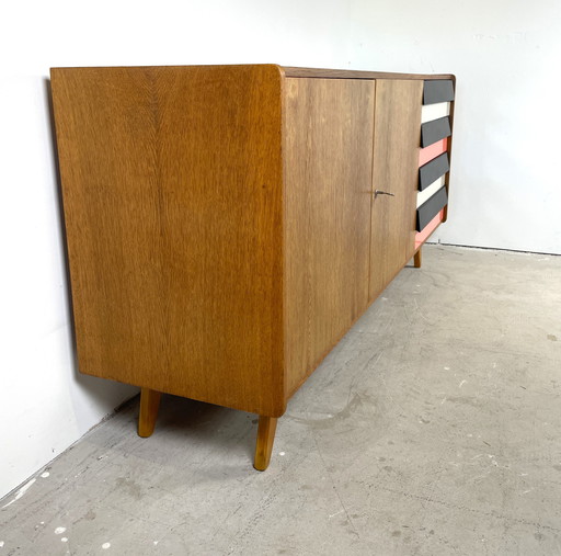 U460 Sideboard With Colored Drawers, Jiří Jiroutek