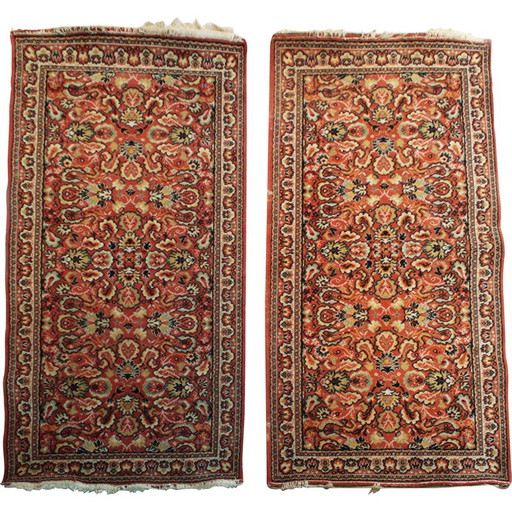Par de alfombras orientales Mohajeran Sarouk, Irán