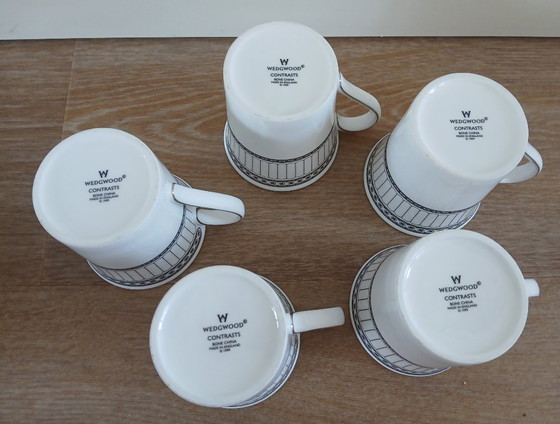 5 Wedgwood-Tassen, Contrasts-Kollektion – Geschirr, Porcelain (photo 7 of 8)