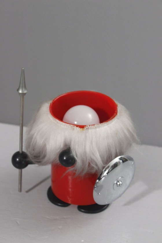 Image 1 of Vintage Lamp "Olaf" The Viking Design Old Timer Ferrari Italy 1960s