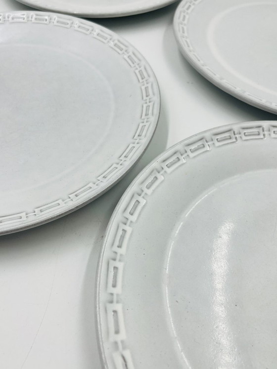 Image 1 of Set di 4 piatti piani in ceramica Karl Leutner Epsilon