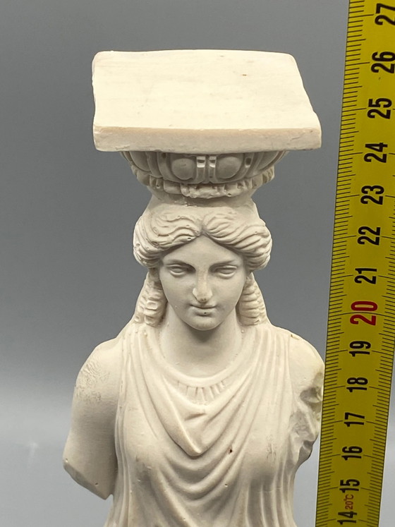 Kariatide in gereconstitueerd albast – naar het Erechtheion – circa – Beeldhouwkunst (photo 9 of 10)