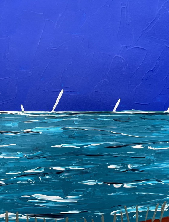 Image 1 of Acrylic knife on natural paper.  Format 30x21 cm.