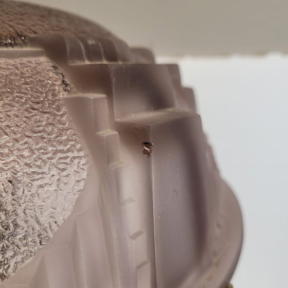 Image 1 of Table lamp, bronze and bent glass, Muller Frères, Art Deco, 30's – Luneville, France