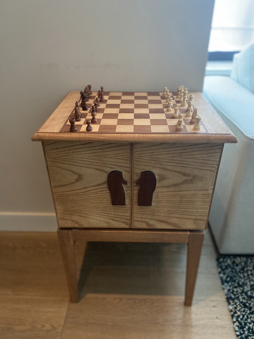 Handgemaakt schaakkastje