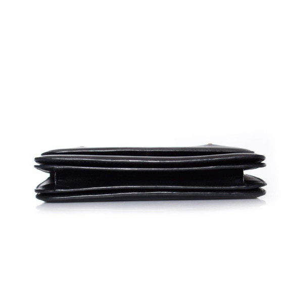 Image 1 of M2malletier, pochette La Fleur du Mal in pelle nera.