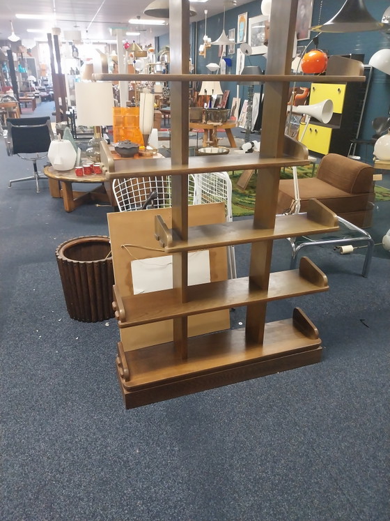 1 x 1970s Brutalist Bookcase 190 x 95cm – Wood (photo 7 of 9)
