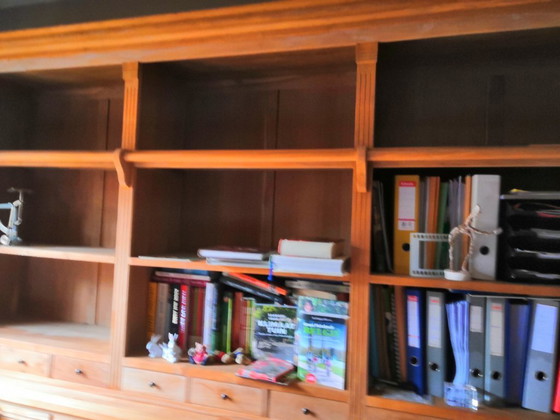 Image 1 of Authentieke eikenhouten boekenkast