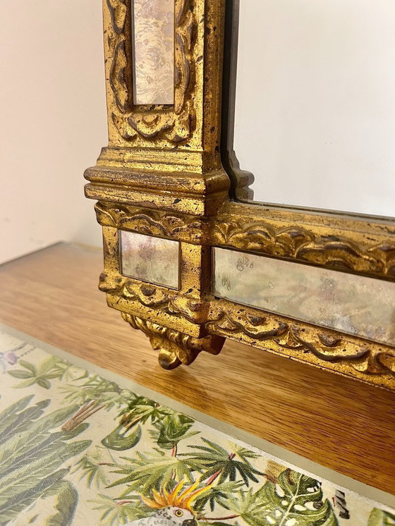 Image 1 of Weelderige kasteelspiegel met ornamenten 125x65cm