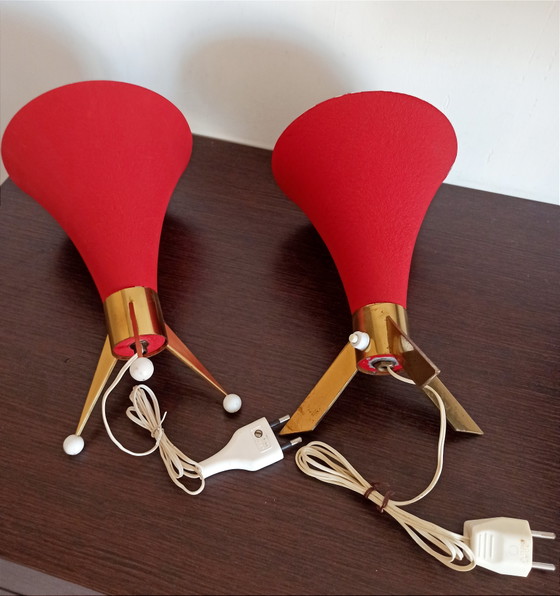 Image 1 of Pair of Space Age Sputnik lamps