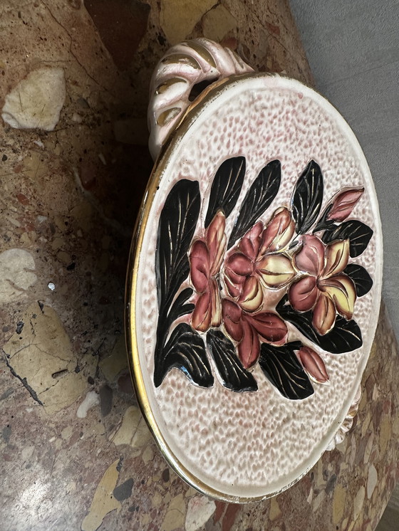 Image 1 of Vallauris ceramic centerpiece / fruit basket / empty pocket - 1960s