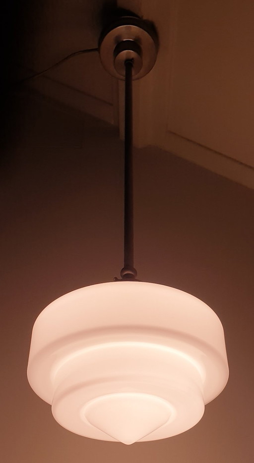 1 Of 2 Giso (Gispen) Art Deco Hanglamp(en) – hanglampen, Metal (photo 2 of 39)