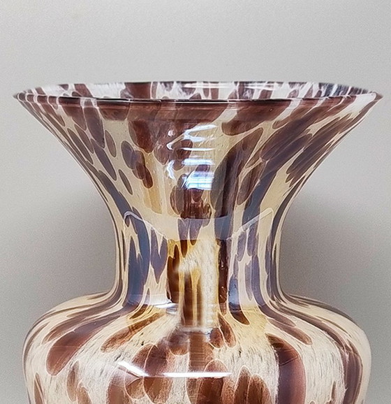 Image 1 of 1970s Luxury Handcrafted Vase in Murano Glass by Maestro del Vetro. Made in Italy