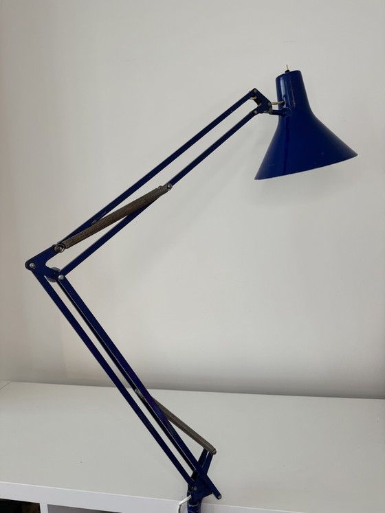 Image 1 of Vintage LUXO Architect Lamp – Blue – Industrial Design