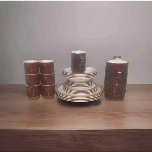 24 pieces Vintage Poole Pottery Set