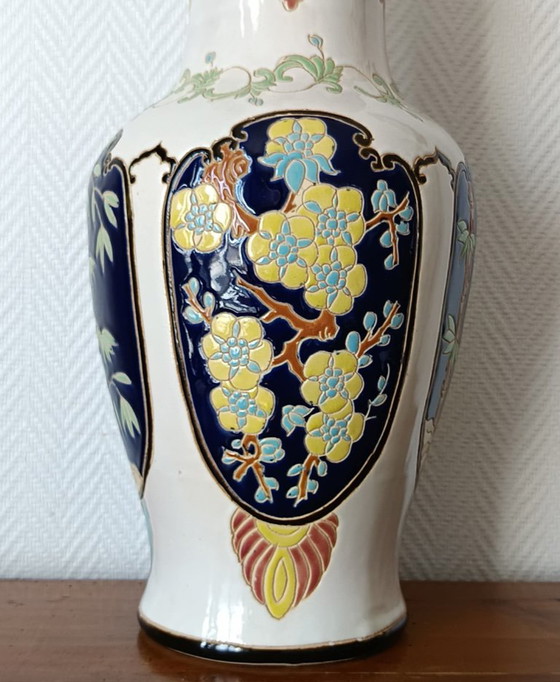 Large Japanese-style ceramic vase, 52cm (photo 3 of 11)
