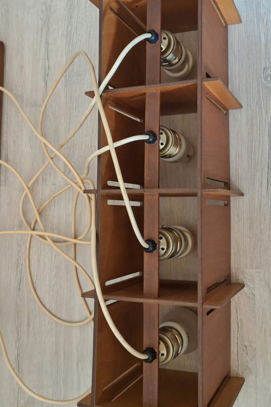 Image 1 of Plafonnier scandinave en teck, années 1960 - Mid Century Modern