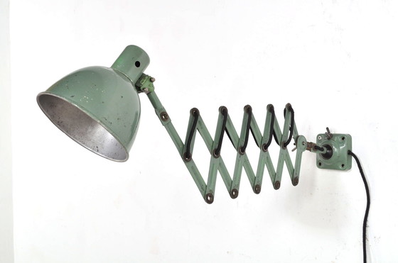 Image 1 of Vintage Wall Scissor Lamp