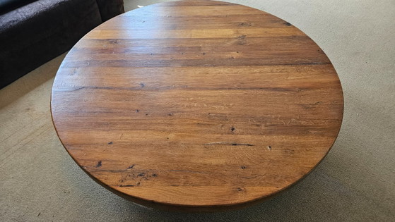 Brutalist Mid Century Salontafel, Prachtig Patina – Wood (photo 6 of 16)