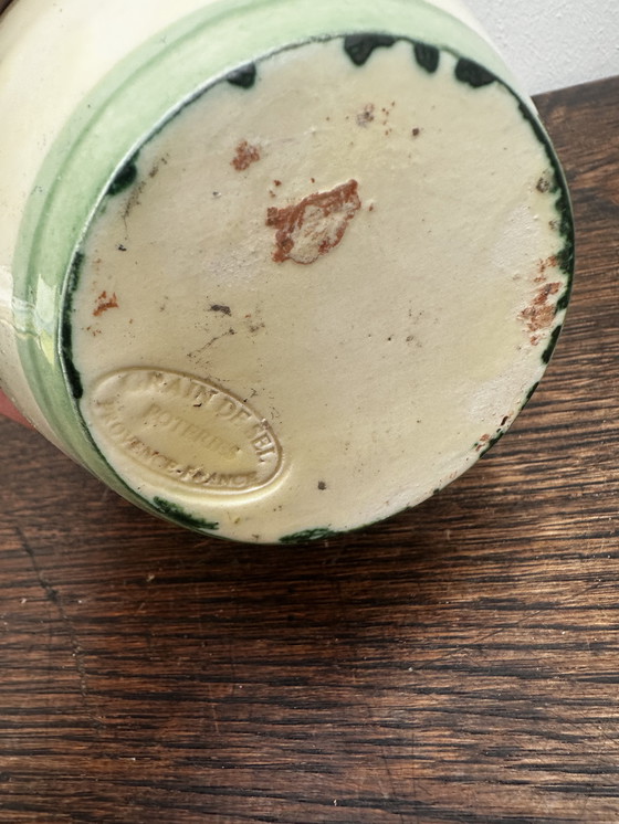 Image 1 of Pichet Poterie Grain De Sel - Poterie de Provence Francia - Décor Olive