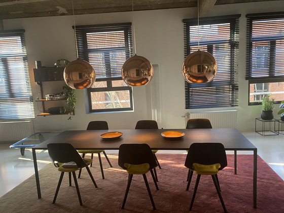 Image 1 of 3 lámparas colgantes con pantalla de cobre Tom Dixon